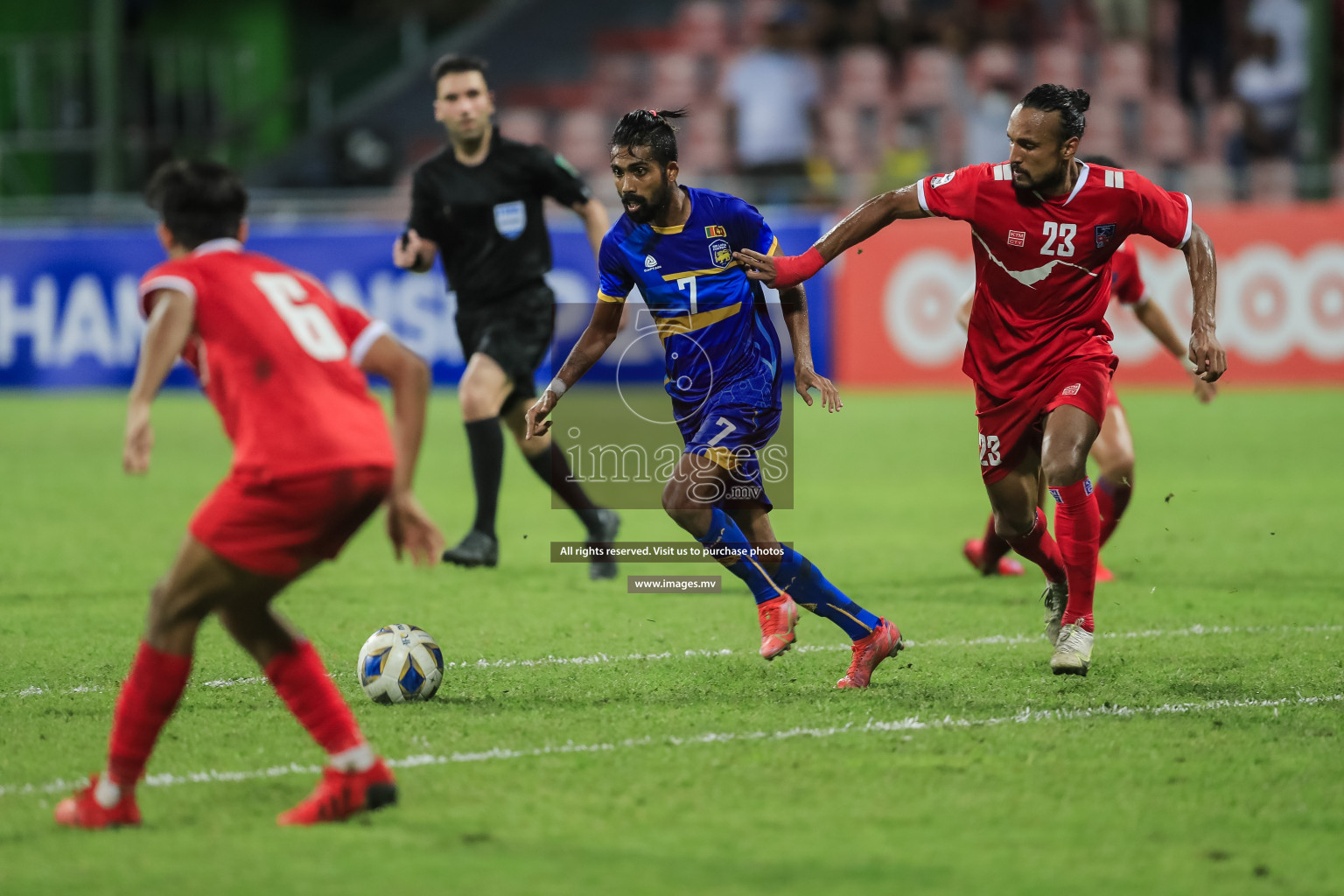 Nepal vs Sri Lanka in SAFF Championship 2021 held on 4th October 2021 in Galolhu National Stadium, Male', Maldives