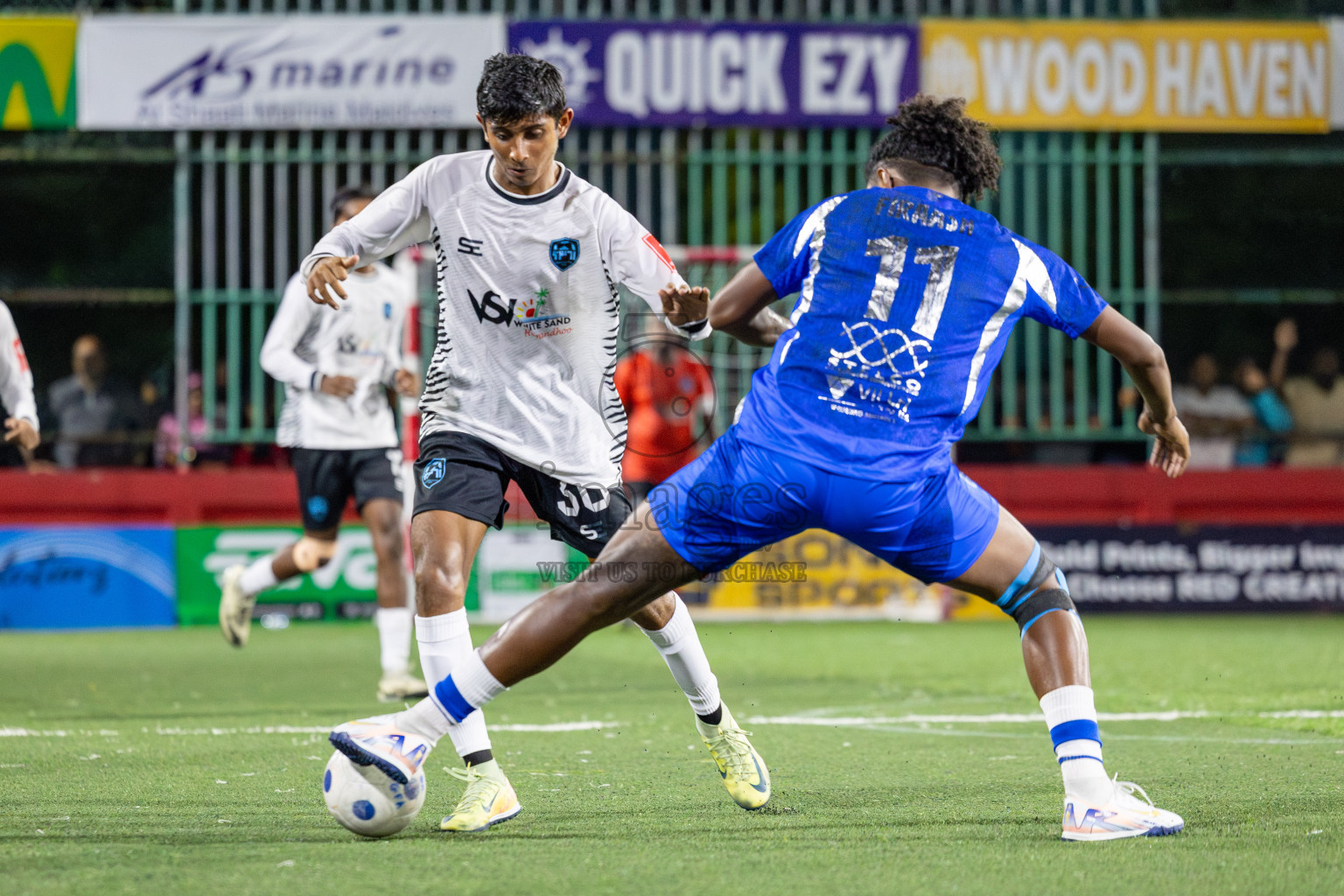 AA Mathiveri vs AA Himandhoo in Day 11 of Golden Futsal Challenge 2025 was held on Wednesday, 15th January 2025, in Hulhumale', Maldives Photos: Mohamed Mahfooz Moosa / images.mv