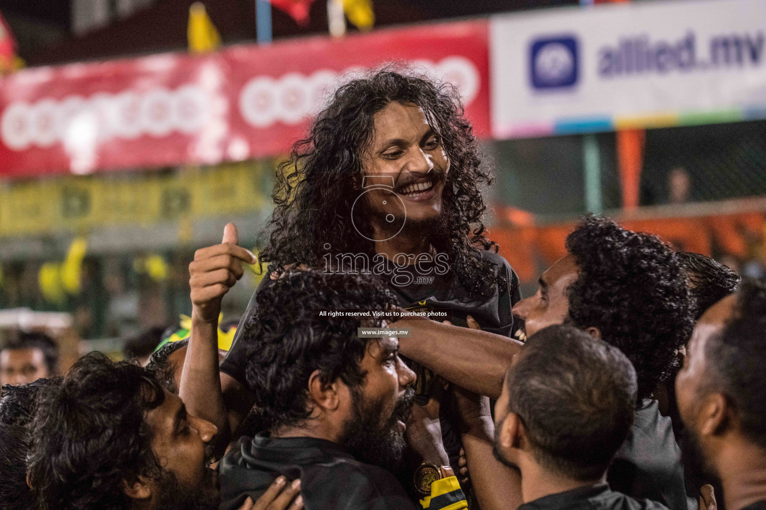 RRC Vs FSM in the Semi Finals of Club Maldives 2021 held in Hulhumale, Maldives on 19 December 2021. Photos: Nausham Waheed / images.mv