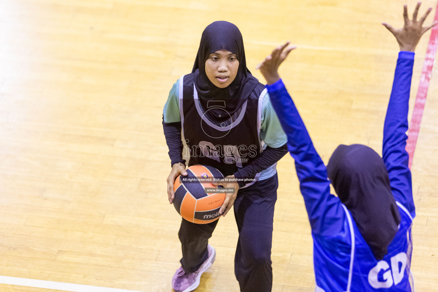 Day 9 of 24th Interschool Netball Tournament 2023 was held in Social Center, Male', Maldives on 4th November 2023. Photos: Nausham Waheed / images.mv