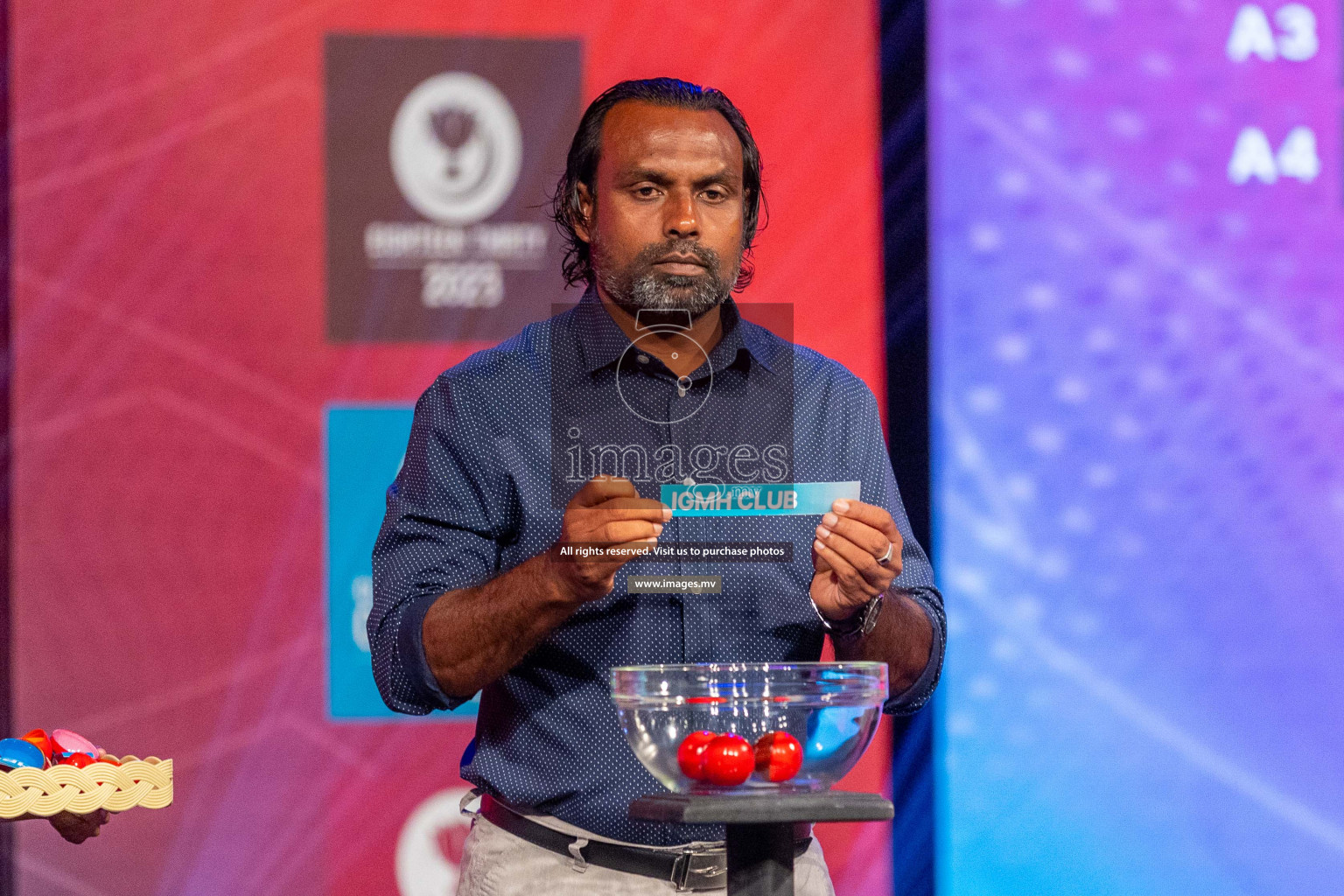 Draw ceremony of Club Maldives 2023 was held on Thursday, 6th July 2023 at PSM Studio in Male', Maldives.  Photos: Ismail Thoriq / images.mv