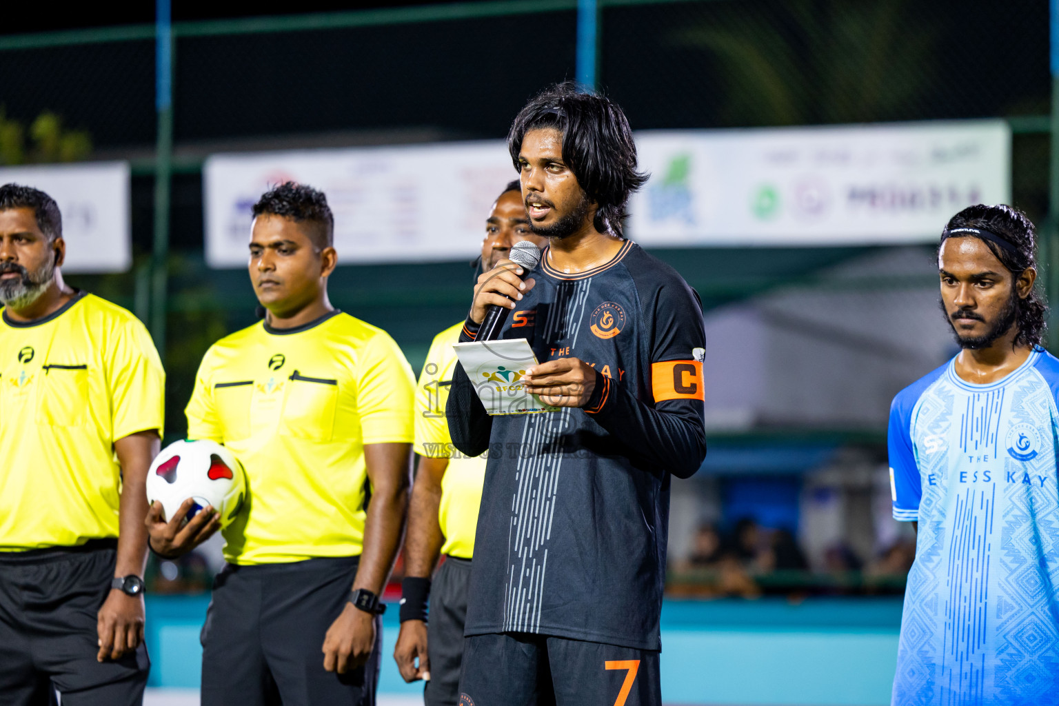 Dee Ess Kay vs Kovigoani in Final of Laamehi Dhiggaru Ekuveri Futsal Challenge 2024 was held on Wednesday, 31st July 2024, at Dhiggaru Futsal Ground, Dhiggaru, Maldives Photos: Nausham Waheed / images.mv