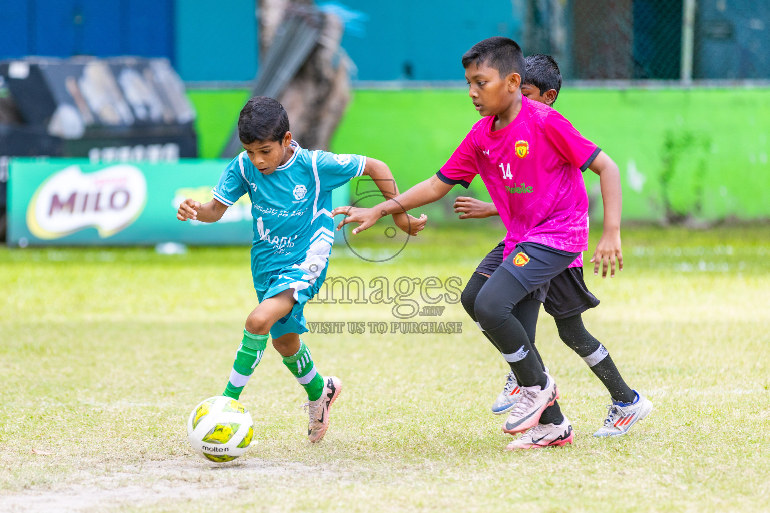 Day 2 of MILO Academy Championship 2025 (U-12) was held at Henveiru Stadium in Male', Maldives on Friday, 2nd May 2025. Photos: Mohamed Mahfooz Moosa / images.mv
