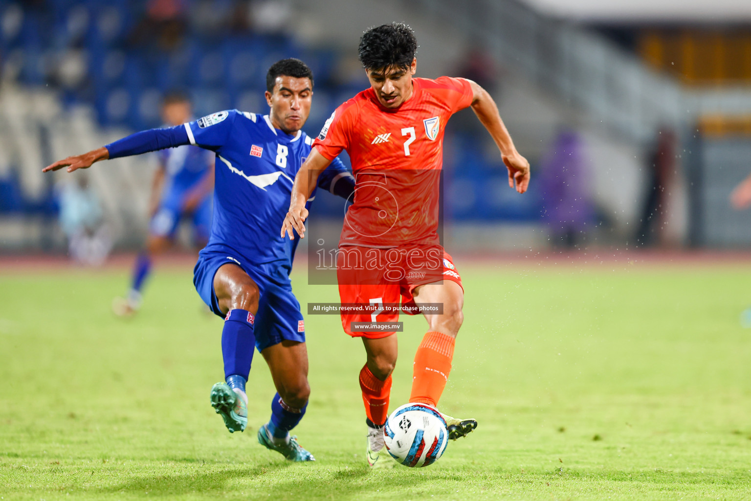 Nepal vs India in SAFF Championship 2023 held in Sree Kanteerava Stadium, Bengaluru, India, on Saturday, 24th June 2023. Photos: Nausham Waheed, Hassan Simah / images.mv