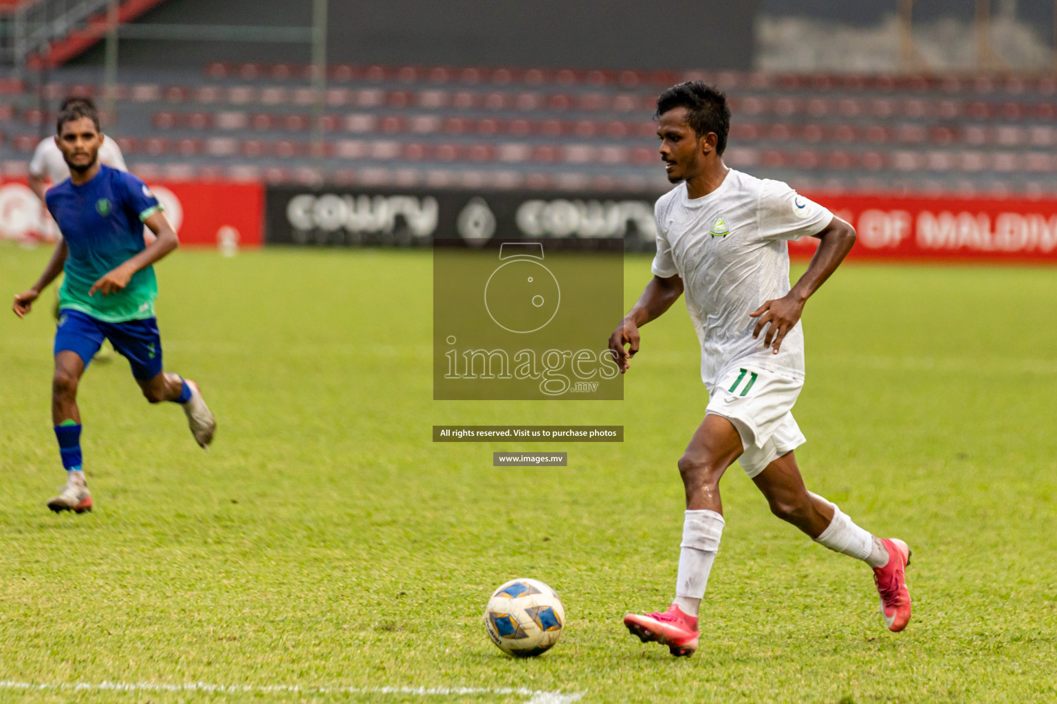 Super United Sports vs Green Streets in Ooredoo Dhivehi Premier League 2021/22 on 06 July 2022, held in National Football Stadium, Male', Maldives