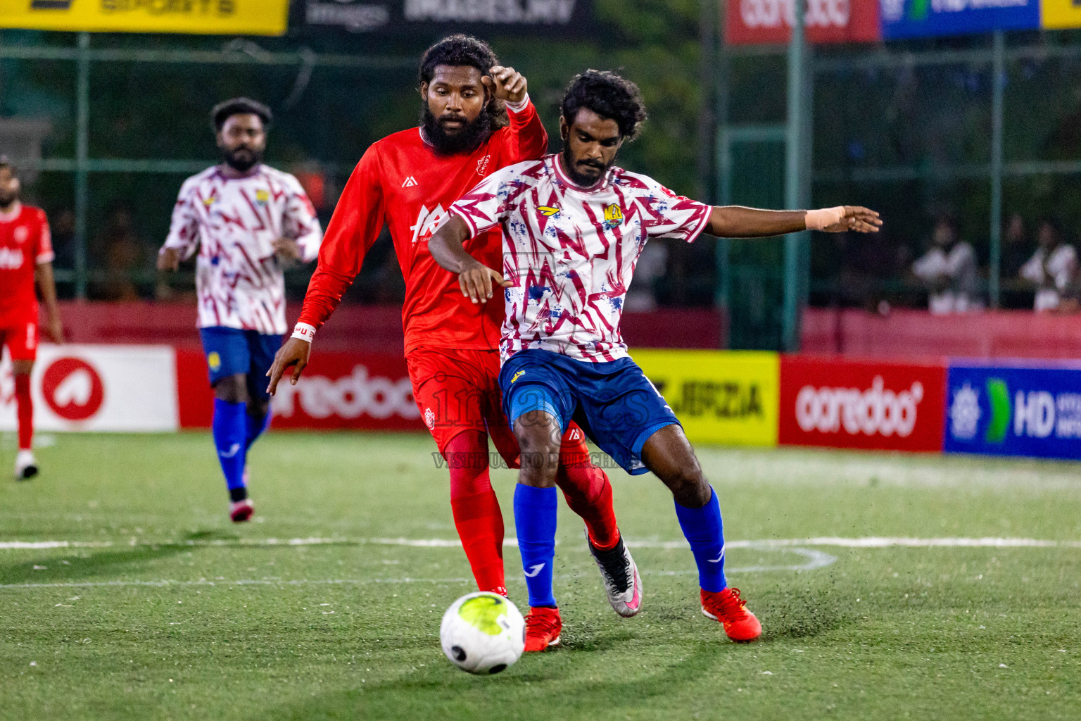 GA. Nilandhoo vs GA. Kondey in Day 19 of Golden Futsal Challenge 2024 was held on Friday, 2nd February 2024 in Hulhumale', Maldives 
Photos: Hassan Simah / images.mv