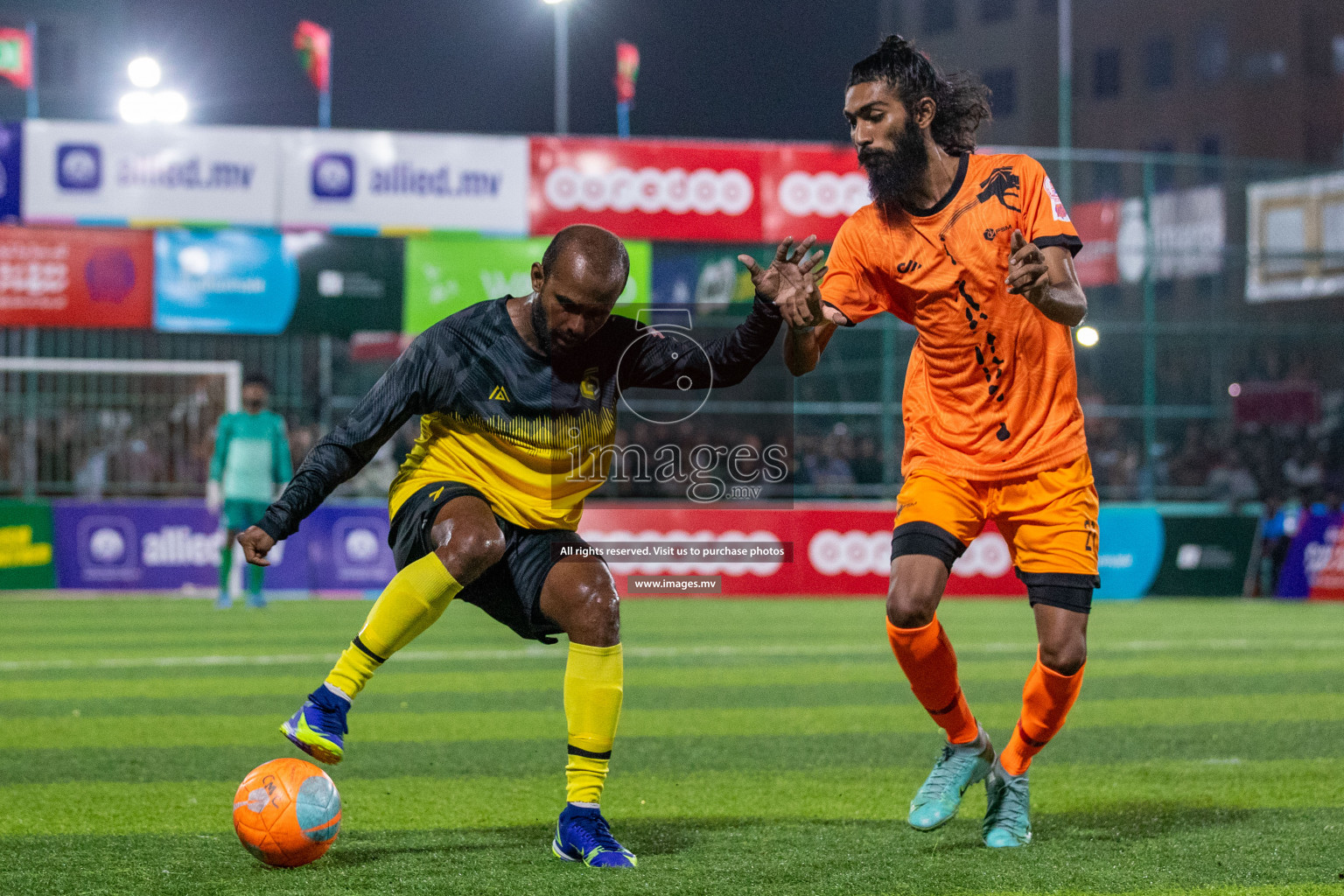 RRC Vs FSM in the Semi Finals of Club Maldives 2021 held in Hulhumale, Maldives on 19 December 2021. Photos: Ismail Thoriq / images.mv