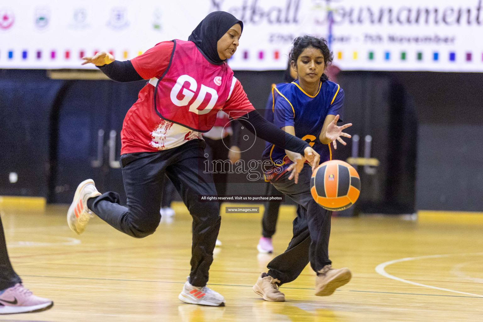 Day7 of 24th Interschool Netball Tournament 2023 was held in Social Center, Male', Maldives on 2nd November 2023. Photos: Nausham Waheed / images.mv