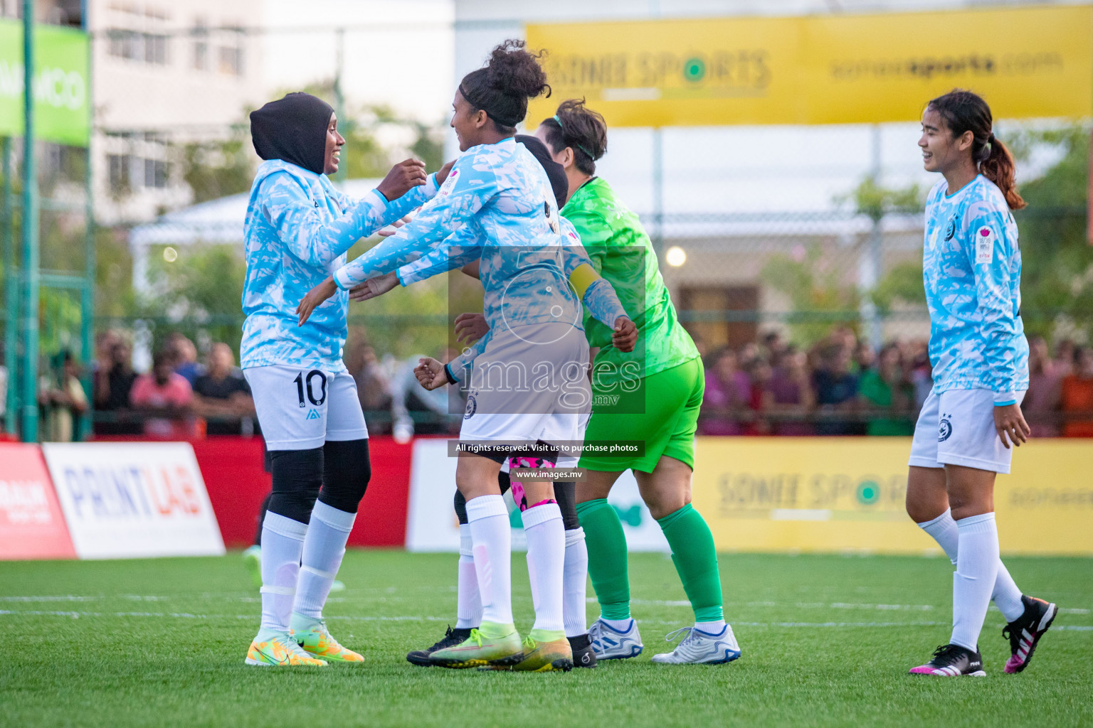 MPL vs DSC in Eighteen Thirty Women's Futsal Fiesta 2022 was held in Hulhumale', Maldives on Monday, 17th October 2022. Photos: Hassan Simah, Mohamed Mahfooz Moosa / images.mv