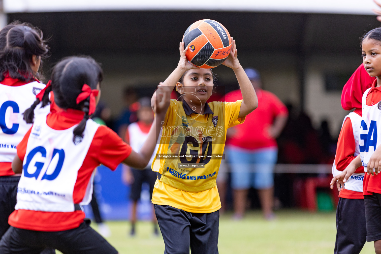 Day 1 of Nestle' Kids Netball Fiesta 2023 held in Henveyru Stadium, Male', Maldives on Thursday, 30th November 2023. Photos by Nausham Waheed / Images.mv