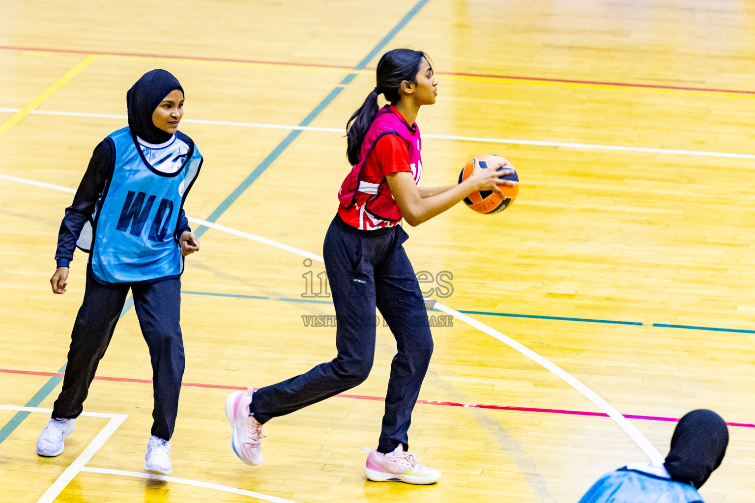 Day 14 of 25th Inter-School Netball Tournament was held in Social Center at Male', Maldives on Sunday, 25th August 2024. Photos: Nausham Waheed / images.mv