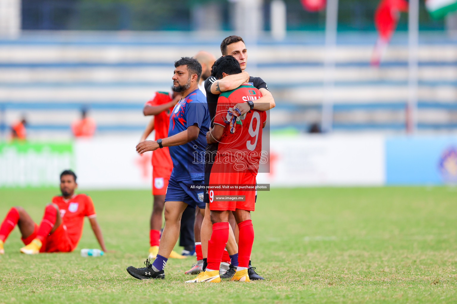 Kuwait vs Bangladesh in the Semi-final of SAFF Championship 2023 held in Sree Kanteerava Stadium, Bengaluru, India, on Saturday, 1st July 2023. Photos: Nausham Waheed, Hassan Simah / images.mv