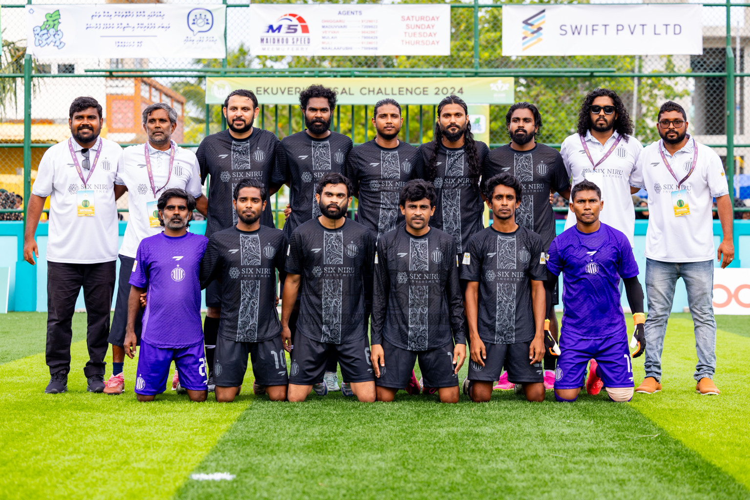 Raiymandhoo FC vs Dee Cee Jay SC in Day 1 of Laamehi Dhiggaru Ekuveri Futsal Challenge 2024 was held on Friday, 26th July 2024, at Dhiggaru Futsal Ground, Dhiggaru, Maldives Photos: Nausham Waheed / images.mv