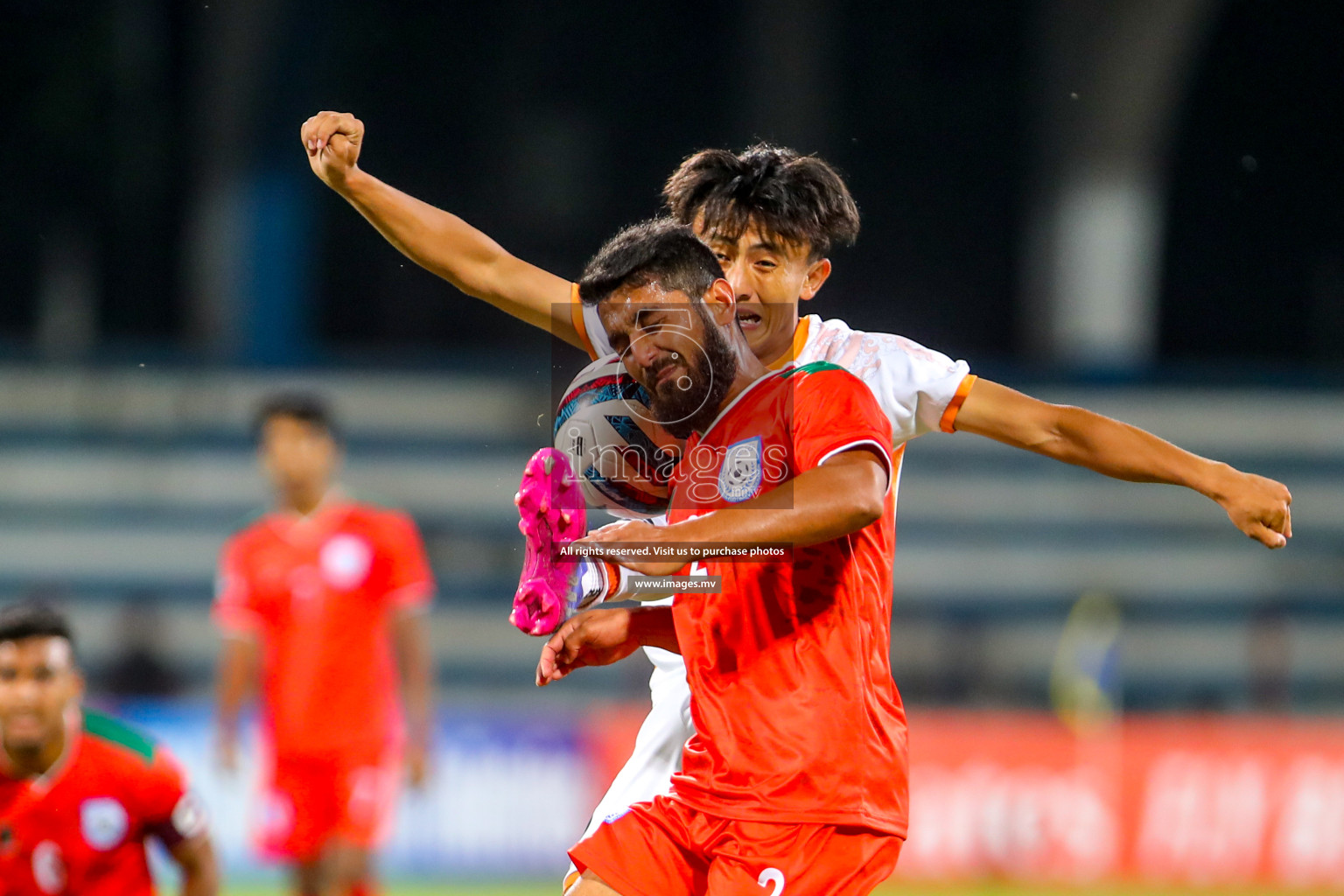 Bhutan vs Bangladesh in SAFF Championship 2023 held in Sree Kanteerava Stadium, Bengaluru, India, on Wednesday, 28th June 2023. Photos: Nausham Waheed, Hassan Simah / images.mv