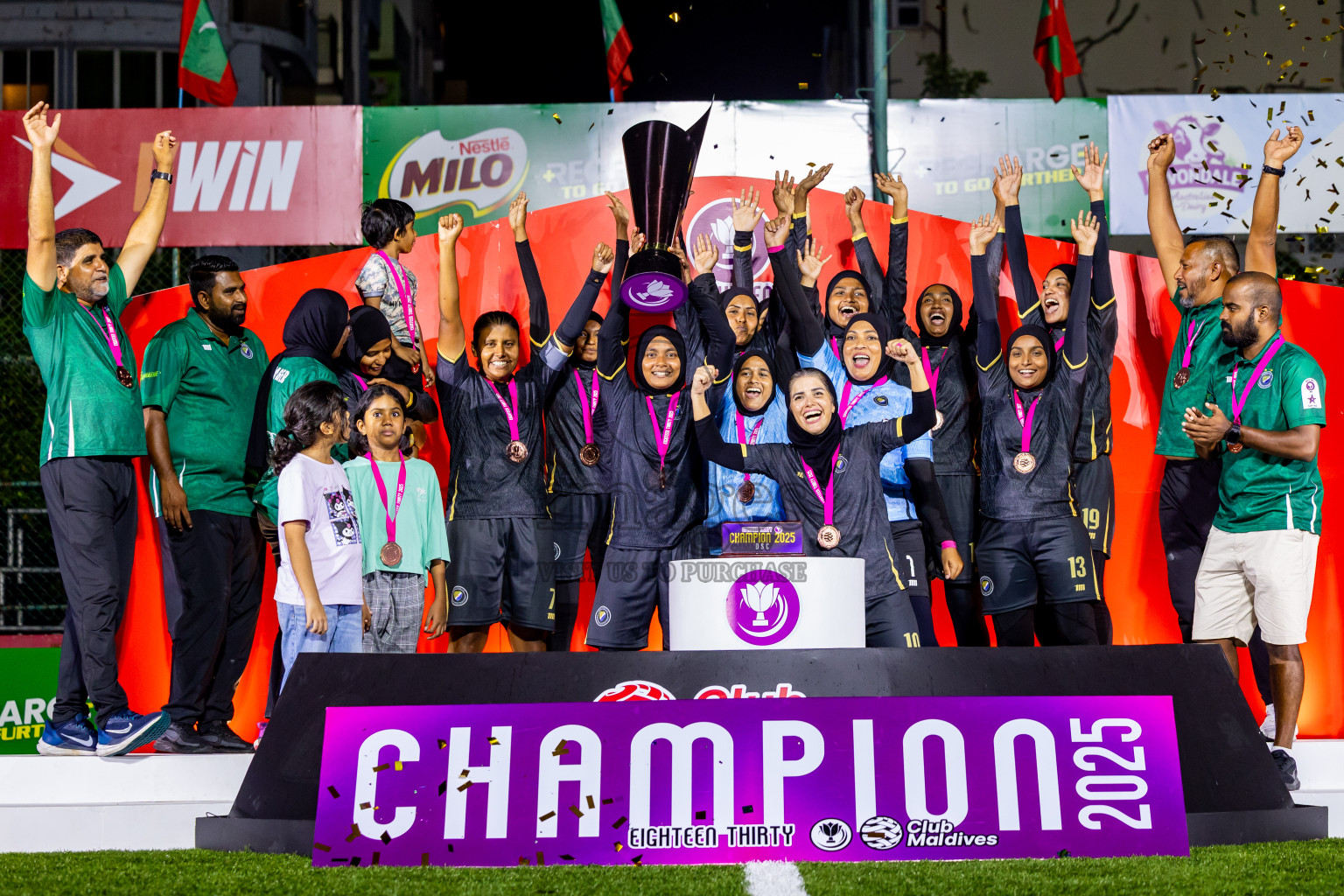 Dhivehi Sifainge Club vs Port Recreation Club in Final of Club Maldives Cup Eighteen Thirty 2025 was held in Rehendi Futsal Ground, Hulhumale', Maldives on Friday, 26th September 2025. Photos: Nausham Waheed  / images.mv