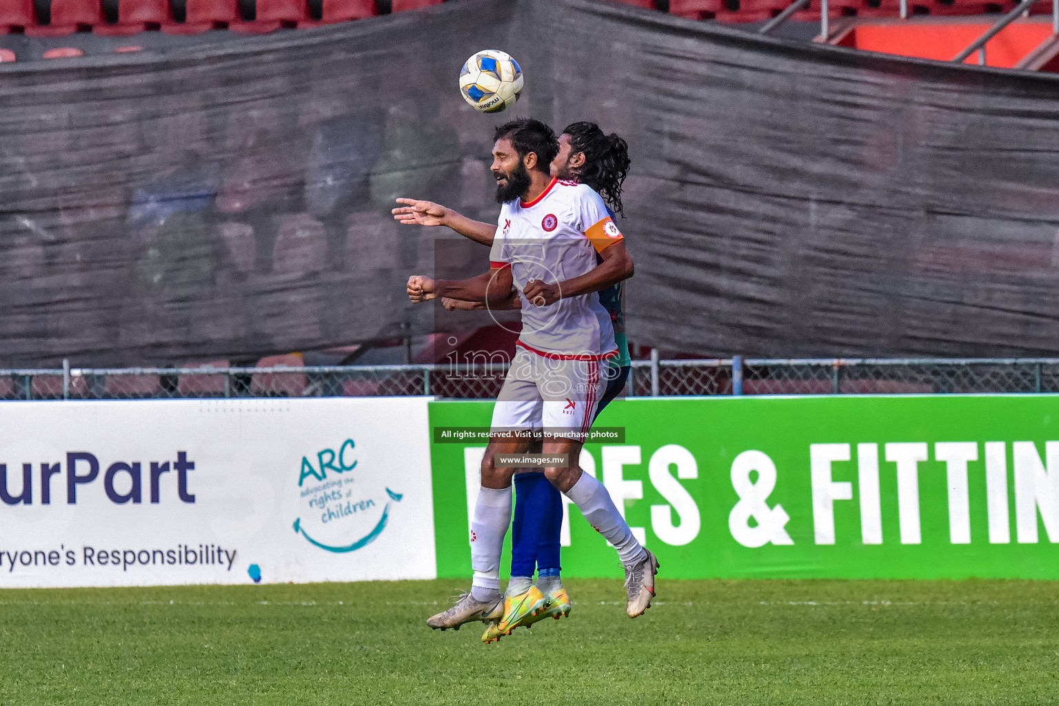 Super United Sports vs Buru Sports Club in Dhivehi Premier League Qualification 22 on 24th Aug 2022, held in National Football Stadium, Male', Maldives Photos: Nausham Waheed / Images.mv