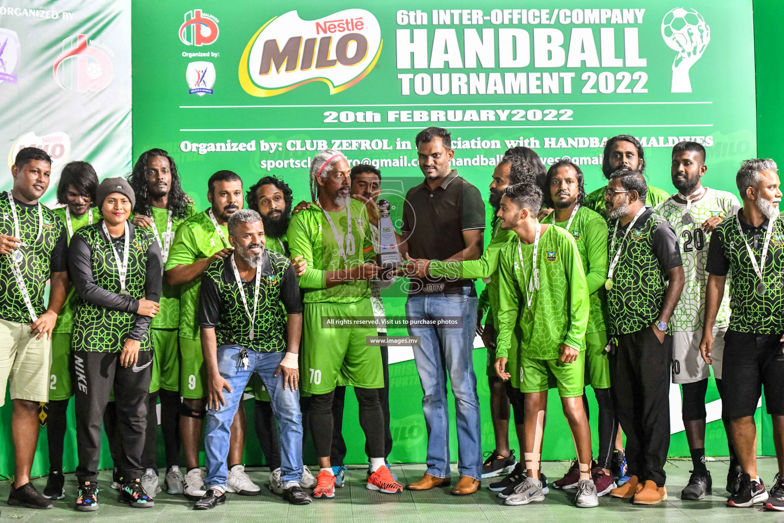 Final of Milo 6th Inter Office Handball Tournament 2022 - Photos by Nausham Waheed