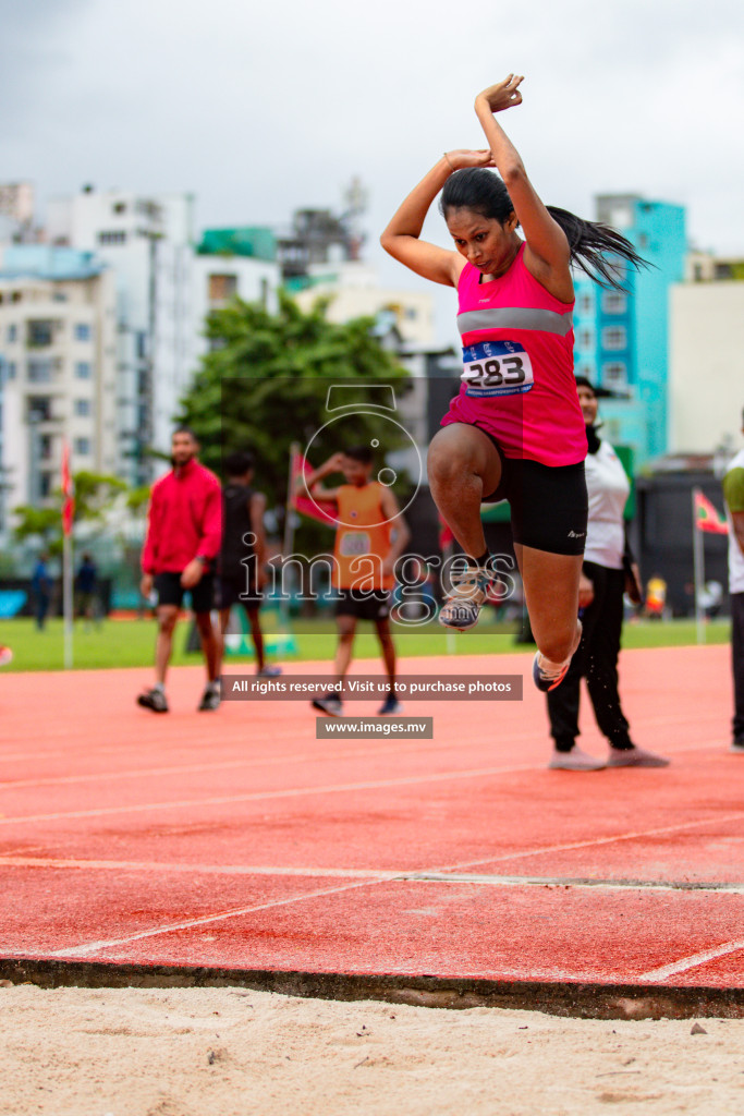 Day 2 of National Athletics Championship 2023 was held in Ekuveni Track at Male', Maldives on Friday, 24th November 2023. Photos: Hassan Simah / images.mv