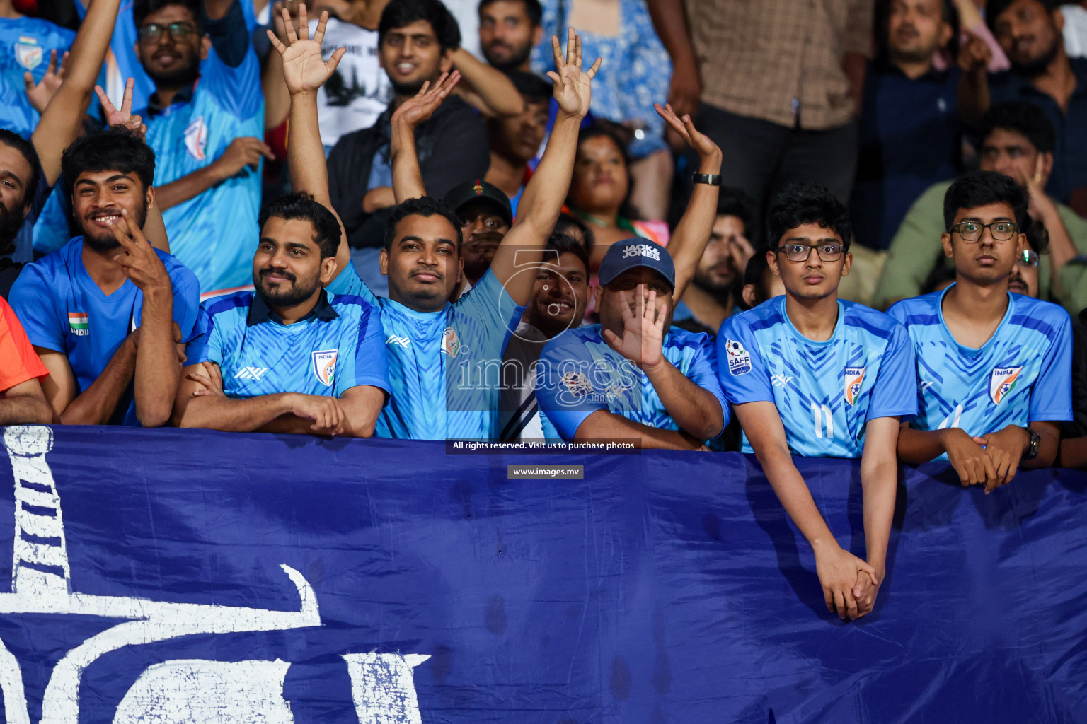 Kuwait vs India in the Final of SAFF Championship 2023 held in Sree Kanteerava Stadium, Bengaluru, India, on Tuesday, 4th July 2023. Photos: Nausham Waheed / images.mv