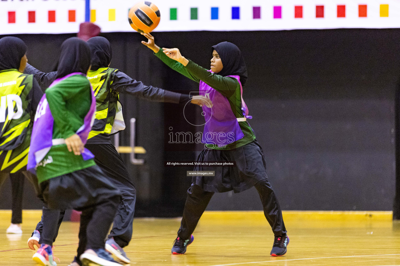 Day2 of 24th Interschool Netball Tournament 2023 was held in Social Center, Male', Maldives on 28th October 2023. Photos: Nausham Waheed / images.mv