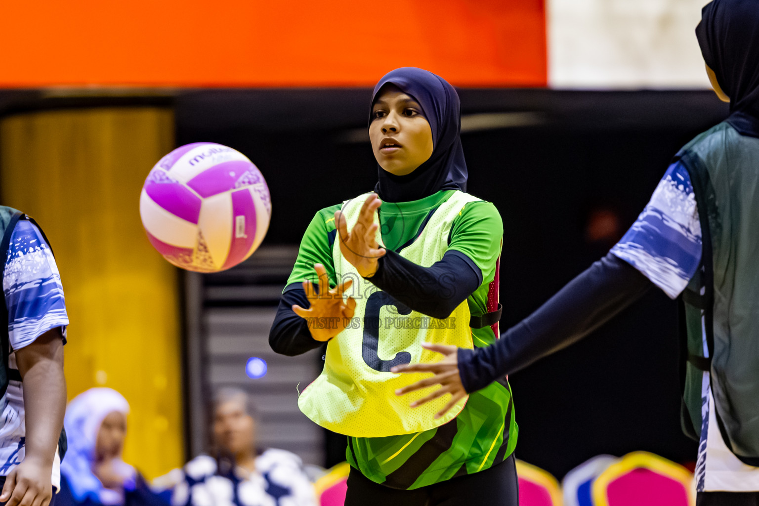 C Green Streets vs SC Skylark in Day 2 of 24th Milo Netball Association Championship held in Social Center at Male', Maldives on Tuesday, 2nd September 2025. Photos: Nausham Waheed / images.mv