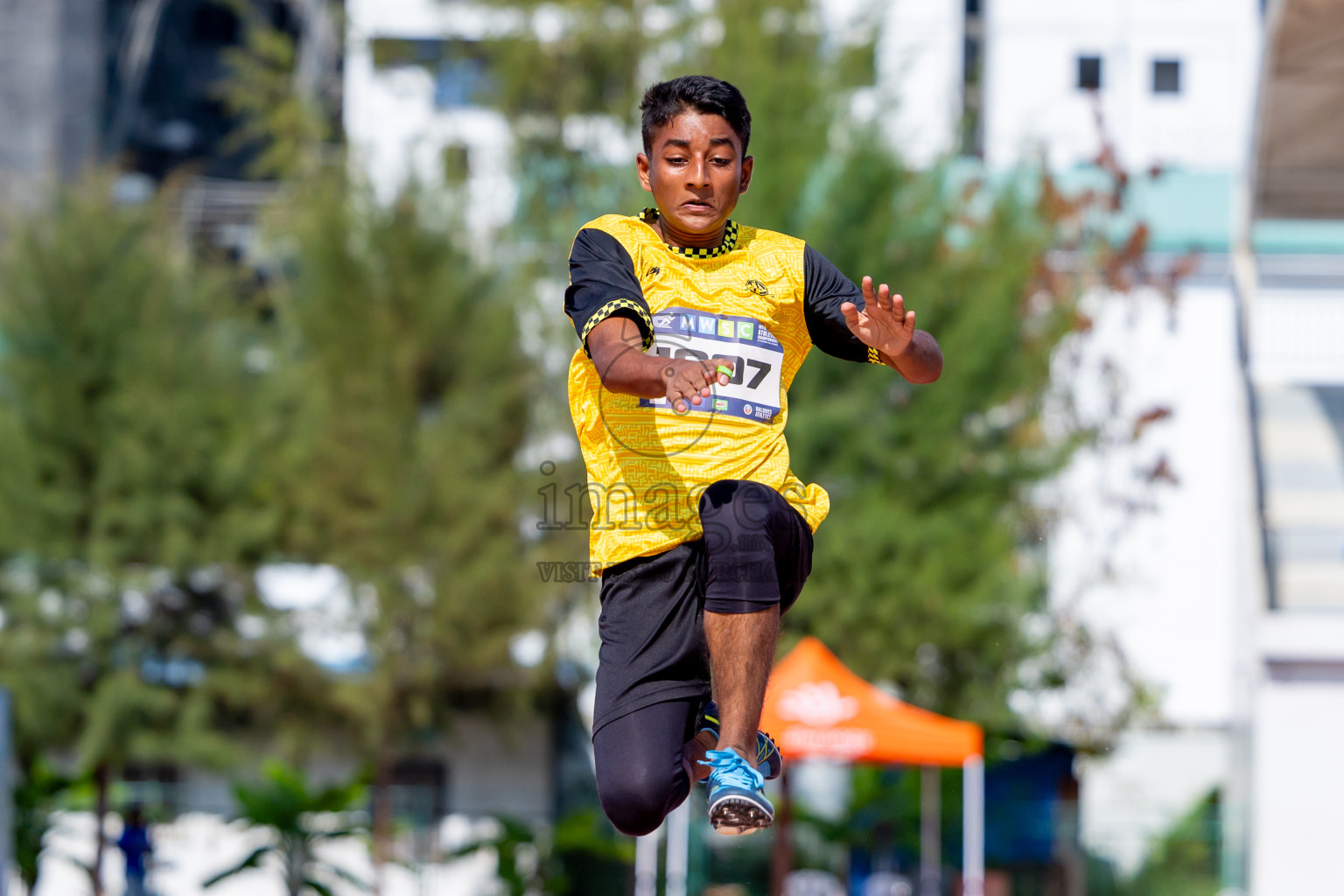 Day 4 of MWSC Interschool Athletics Championships 2024 held in Hulhumale Running Track, Hulhumale, Maldives on Tuesday, 12th November 2024. Photos by: Nausham Waheed / Images.mv