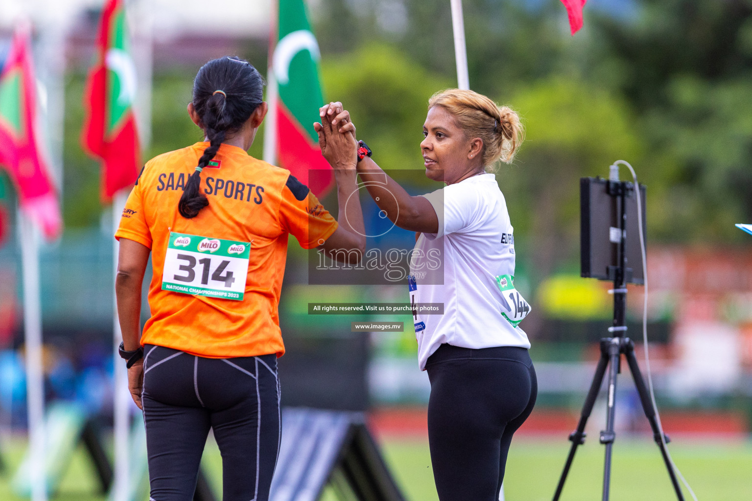 Day 2 of National Athletics Championship 2023 was held in Ekuveni Track at Male', Maldives on Friday, 24th November 2023. Photos: Nausham Waheed / images.mv