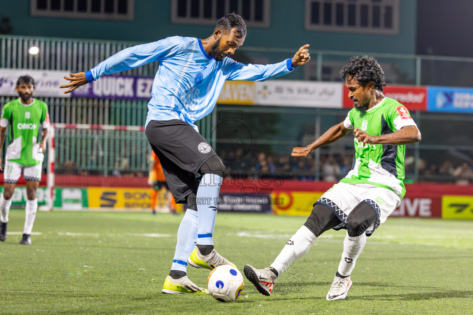 HDh Naivaadhoo vs HDh Neykurendhoo in Haa Dhaalu Atoll Finals Day 28 of Golden Futsal Challenge 2025 was held on Saturday , 1st February 2025, in Hulhumale', Maldives. Photos: Ismail Thoriq / images.mv