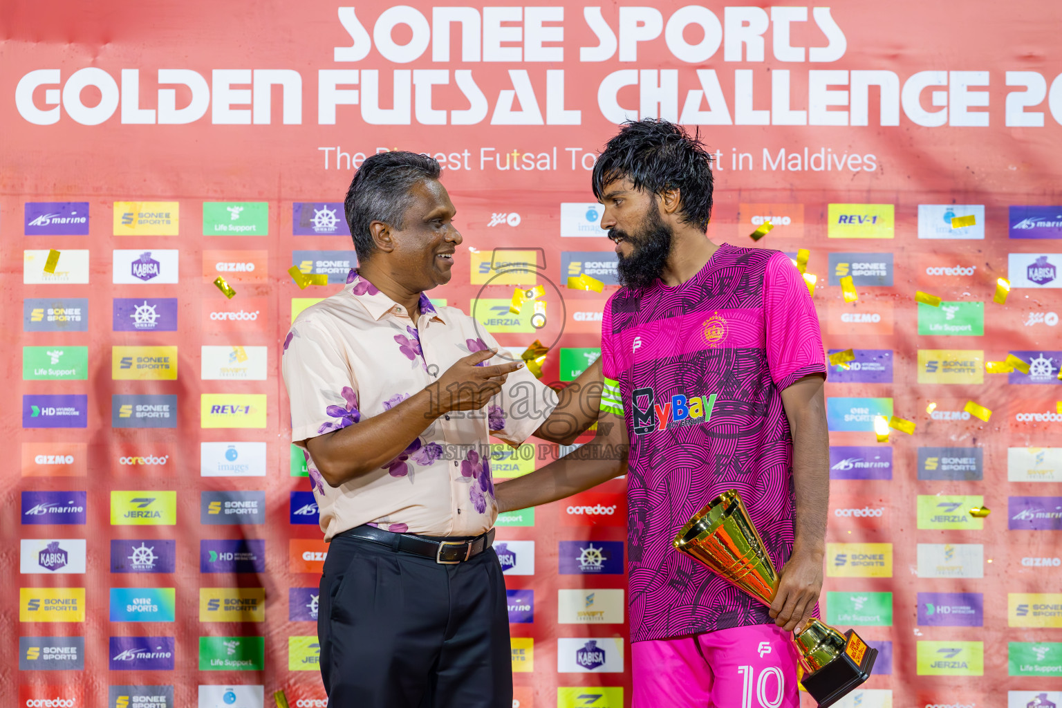 Maafannu vs Villimale in Zone 8 Final on Day 38 of Golden Futsal Challenge 2024 which was held on Friday, 23rd February 2024, in Hulhumale', Maldives Photos: Ismail Thoriq / images.mv