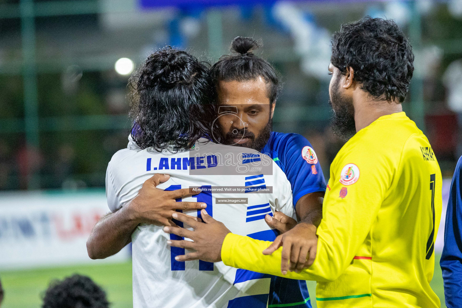 STO RC Vs Team Fenaka in the Quarter Finals of Club Maldives 2021 held in Hulhumale, Maldives on 13 December 2021. Photos: Shu Abdul Sattar / images.mv