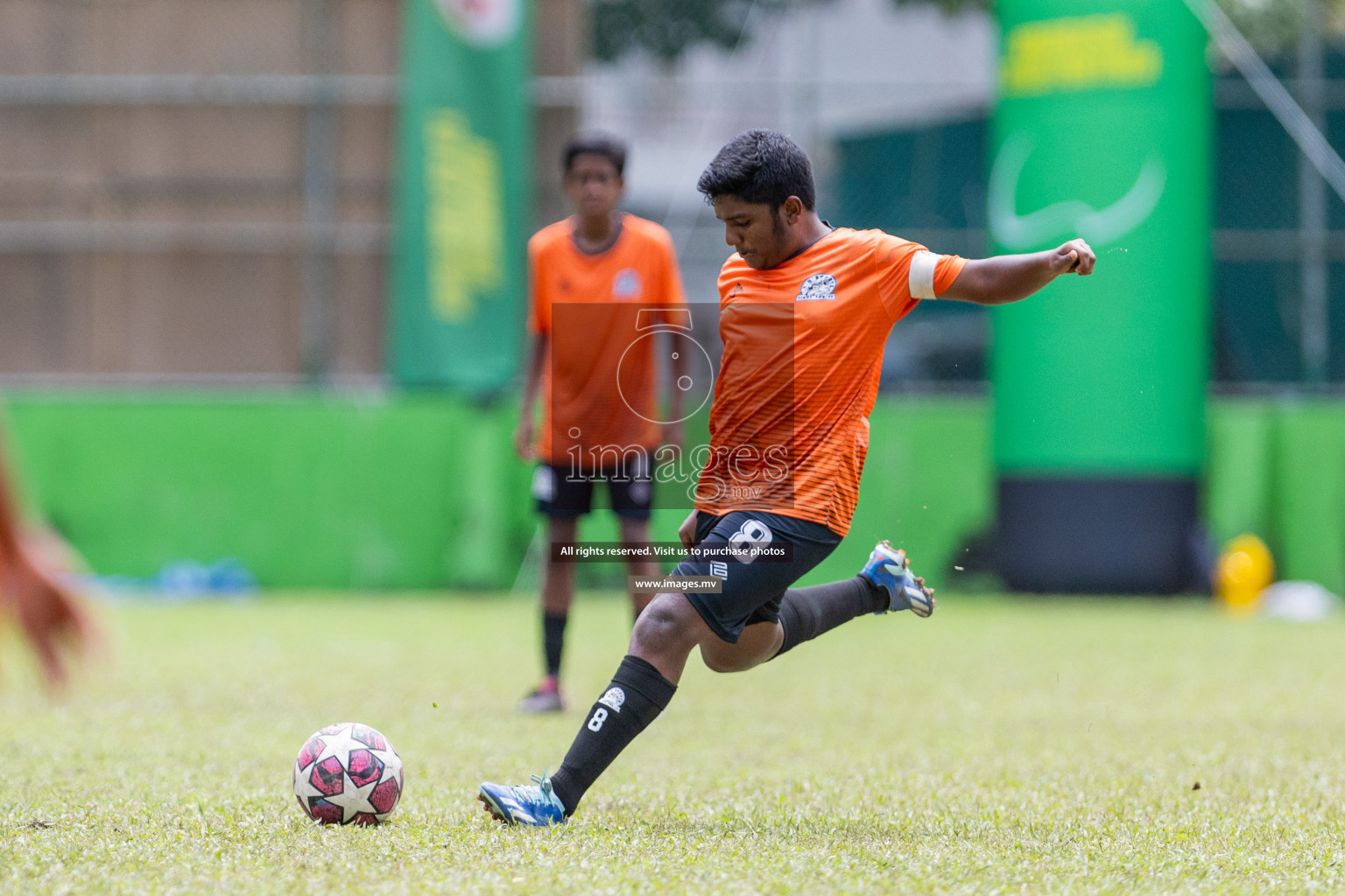 Day 2 of MILO Academy Championship 2023 (u14) was held in Henveyru Stadium Male', Maldives on 4th November 2023. Photos: Nausham Waheed / images.mv