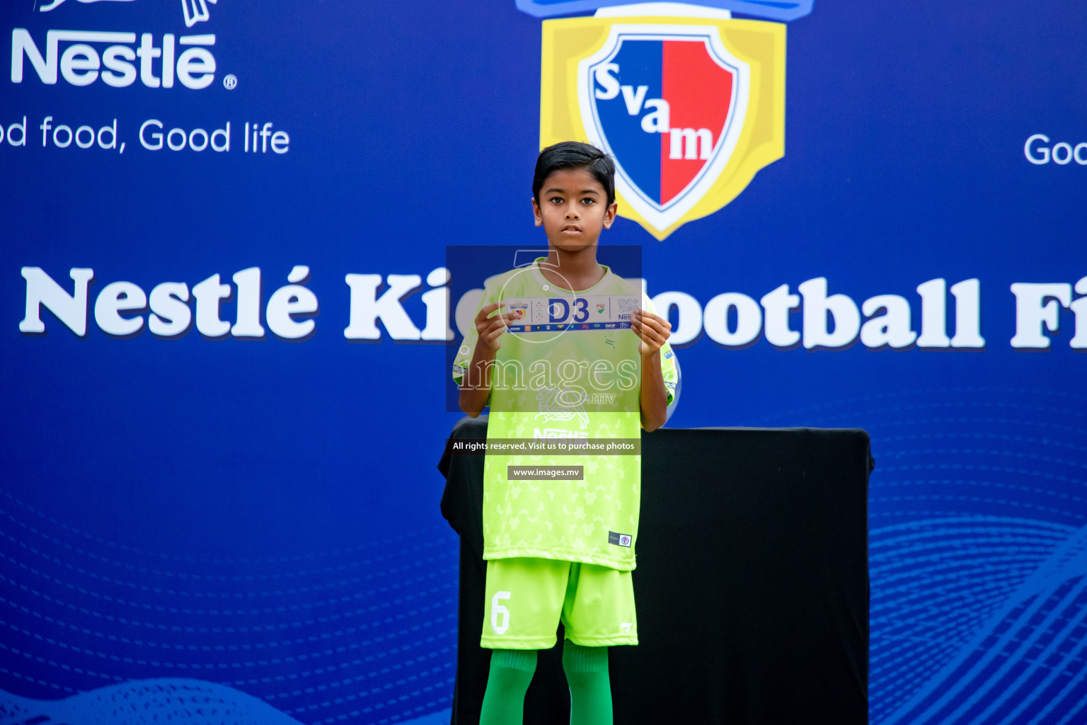 Draw Ceremony of Nestle' Kids Football Fiesta 2023 held in Artificial Beach, Male', Maldives on Saturday, 7th October 2023