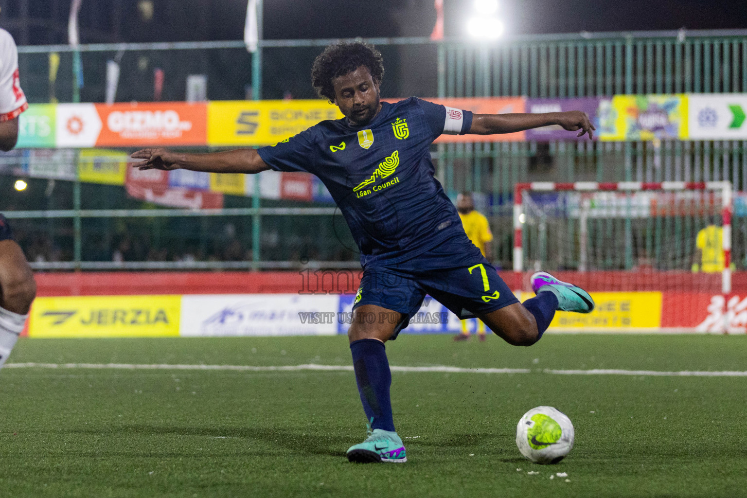 L  Dhanbidhoo vs L Gan in Day 20 of Golden Futsal Challenge 2024 was held on Saturday , 3rd February 2024 in Hulhumale', Maldives Photos: Nausham Waheed / images.mv