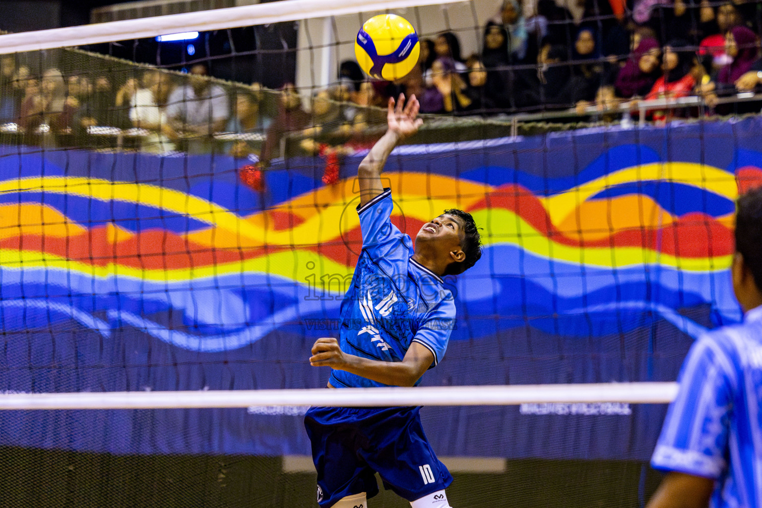 Finals of Interschool Volleyball Tournament 2024 was held in Social Center at Male', Maldives on Friday, 6th December 2024. Photos: Nausham Waheed / images.mv