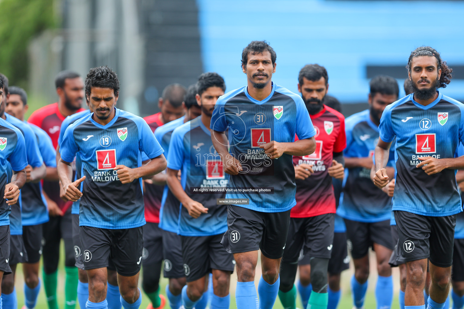 Maldives Practice Sessions on 26 June 2023 before their match in Bangabandhu SAFF Championship 2023 held in Bengaluru Football Ground