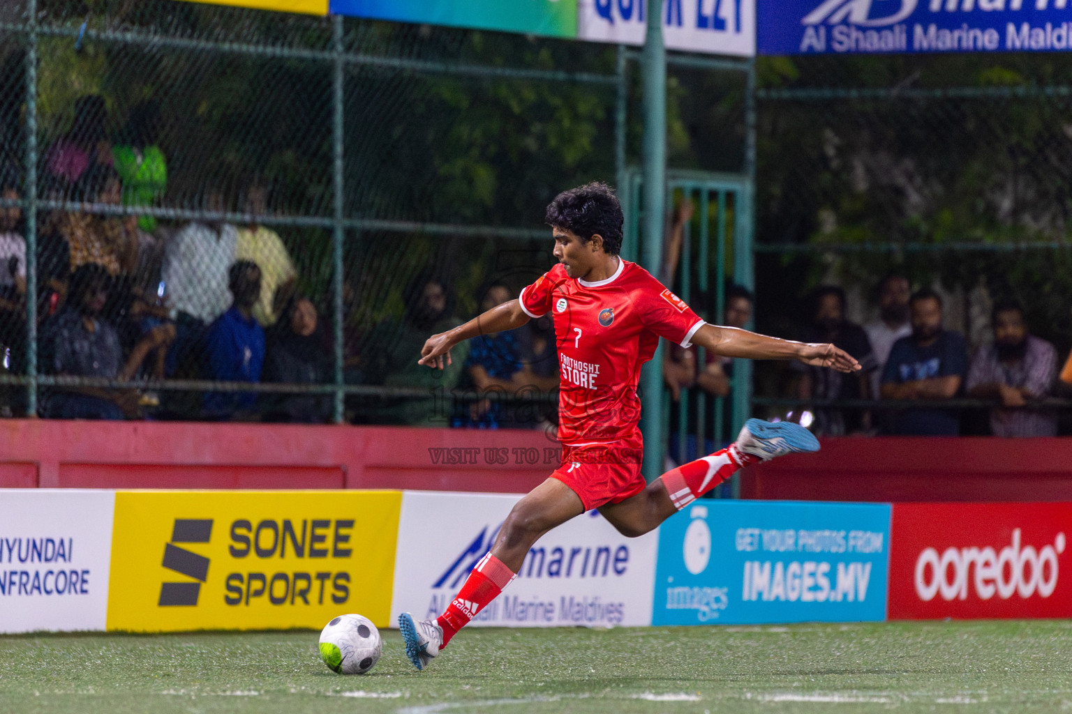 F Bilehdhoo vs F Dharanboodhoo in Day 3 of Golden Futsal Challenge 2024 was held on Thursday, 18th January 2024, in Hulhumale', Maldives Photos: Mohamed Mahfooz Moosa / images.mv