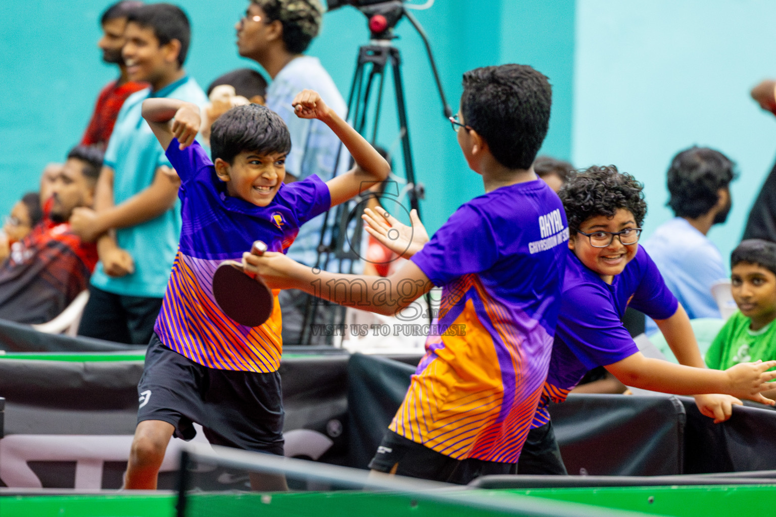 Day 5 of Interschool Table Tennis Tournament 2025 held at Male' TT Hall, Male', Maldives on Monday, 19th May 2025.
Photos By: Ismail Thoriq / images.mv
