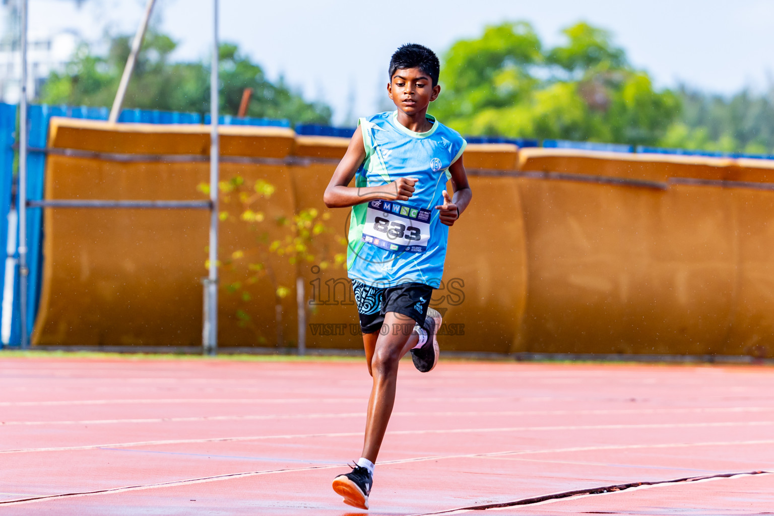 Day 3 of MWSC Interschool Athletics Championships 2024 held in Hulhumale Running Track, Hulhumale, Maldives on Monday, 11th November 2024. Photos by:  Nausham Waheed / Images.mv