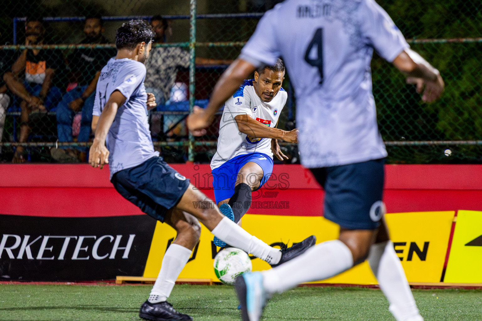 Police Club vs Trade Club in Day 13 of Office League 2025 was held on Monday, 28th April 2025 in Hulhumale', Maldives. Photos: Nausham Waheed / images.mv