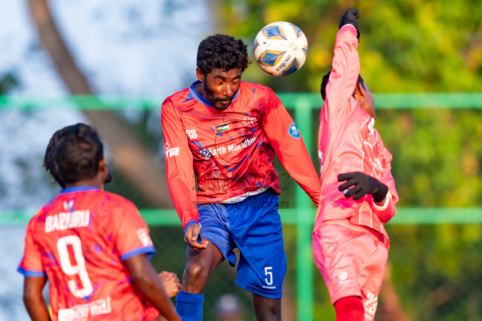 Chester Academy vs Baburu SC from Manadhoo Council Cup 2024 in N Manadhoo Maldives on Tuesday, 20th February 2023. Photos: Nausham Waheed / images.mv