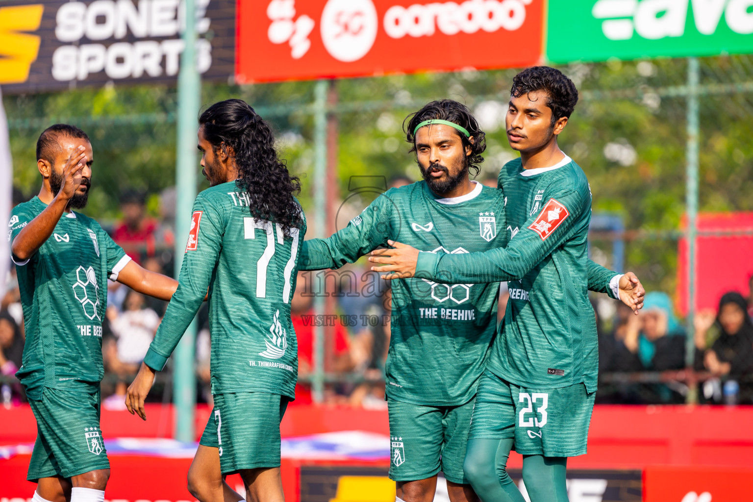 Th Thimarafushi vs Th Vilufushi in Day 14 of Golden Futsal Challenge 2025 was held on Saturday, 18th January 2025, in Hulhumale', Maldives. Photos: Nausham Waheed / images.mv