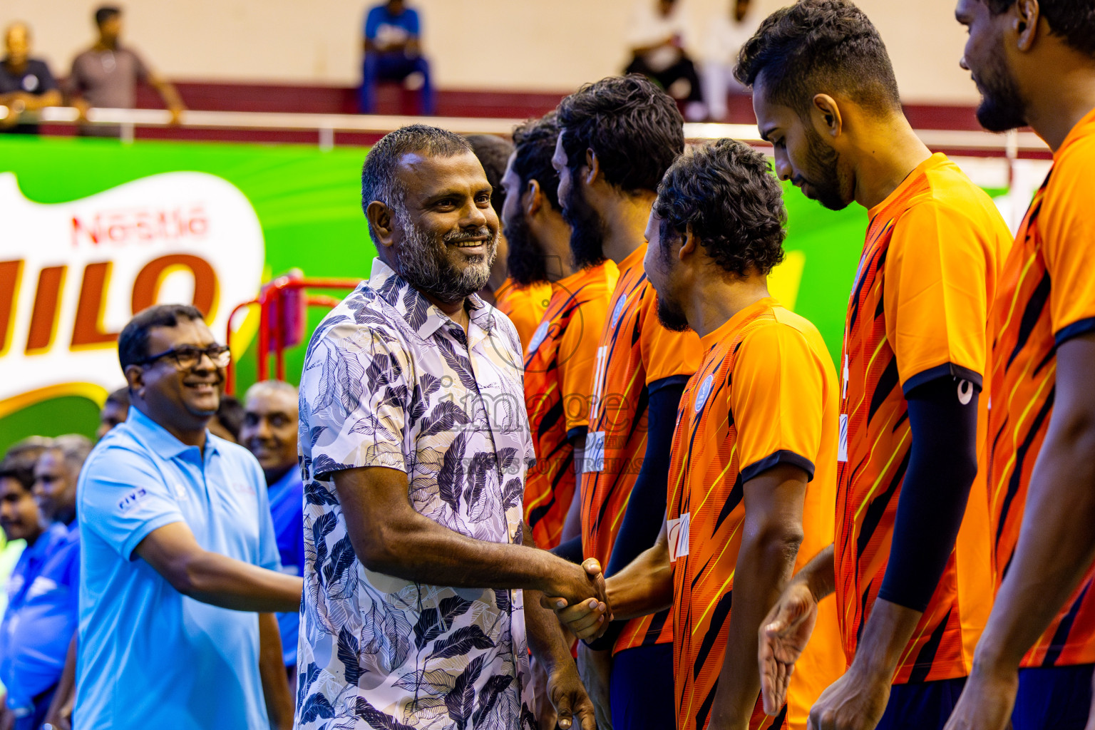 Day 1 of MILO VAM Cup 2024 Men's Division was held in Social Center Indoor Hall on Monday, 28th October 2024. Photos: Nausham Waheed / images.mv