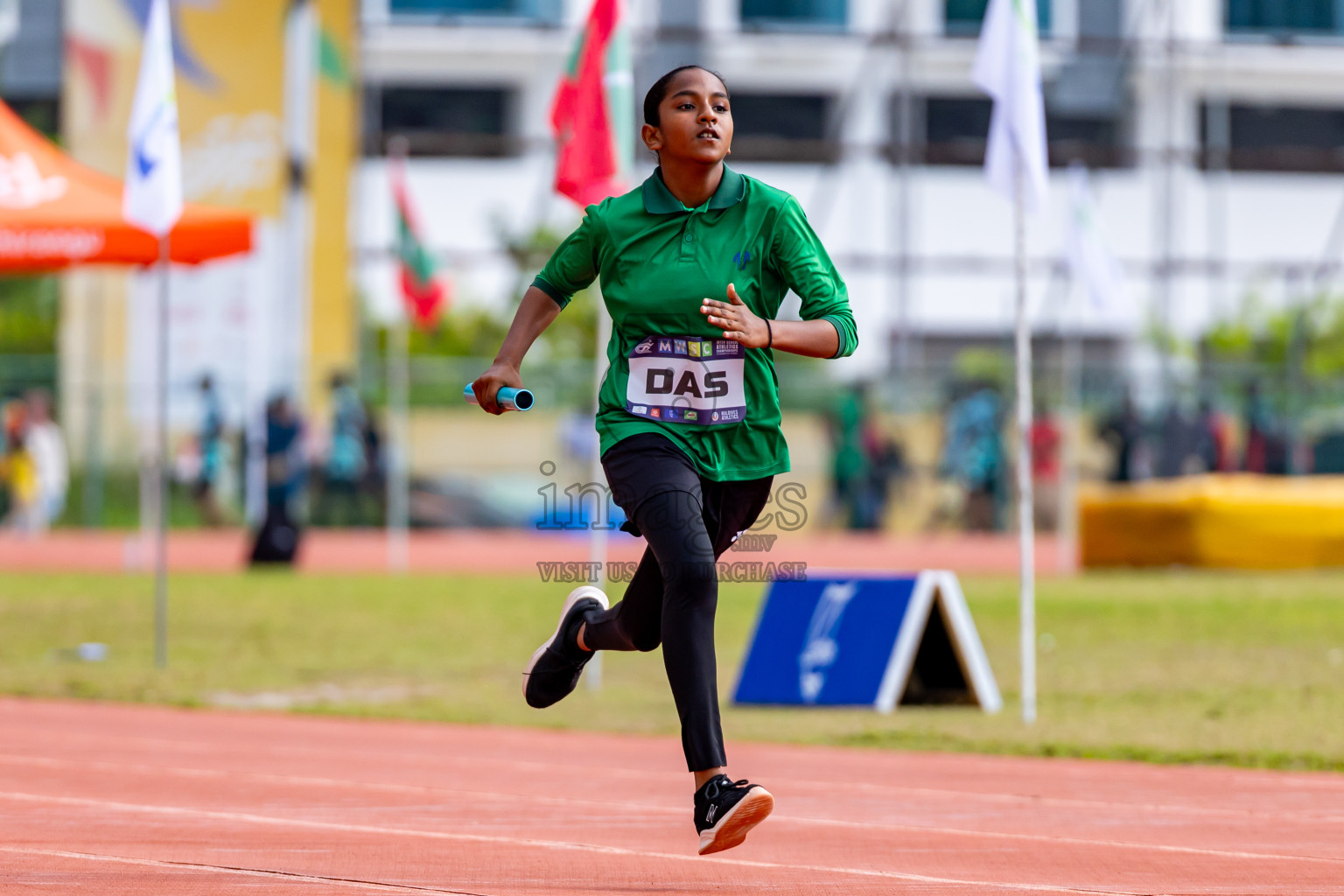 Day 5 of MWSC Interschool Athletics Championships 2024 held in Hulhumale Running Track, Hulhumale, Maldives on Wednesday, 13th November 2024. Photos by: Nausham Waheed / Images.mv