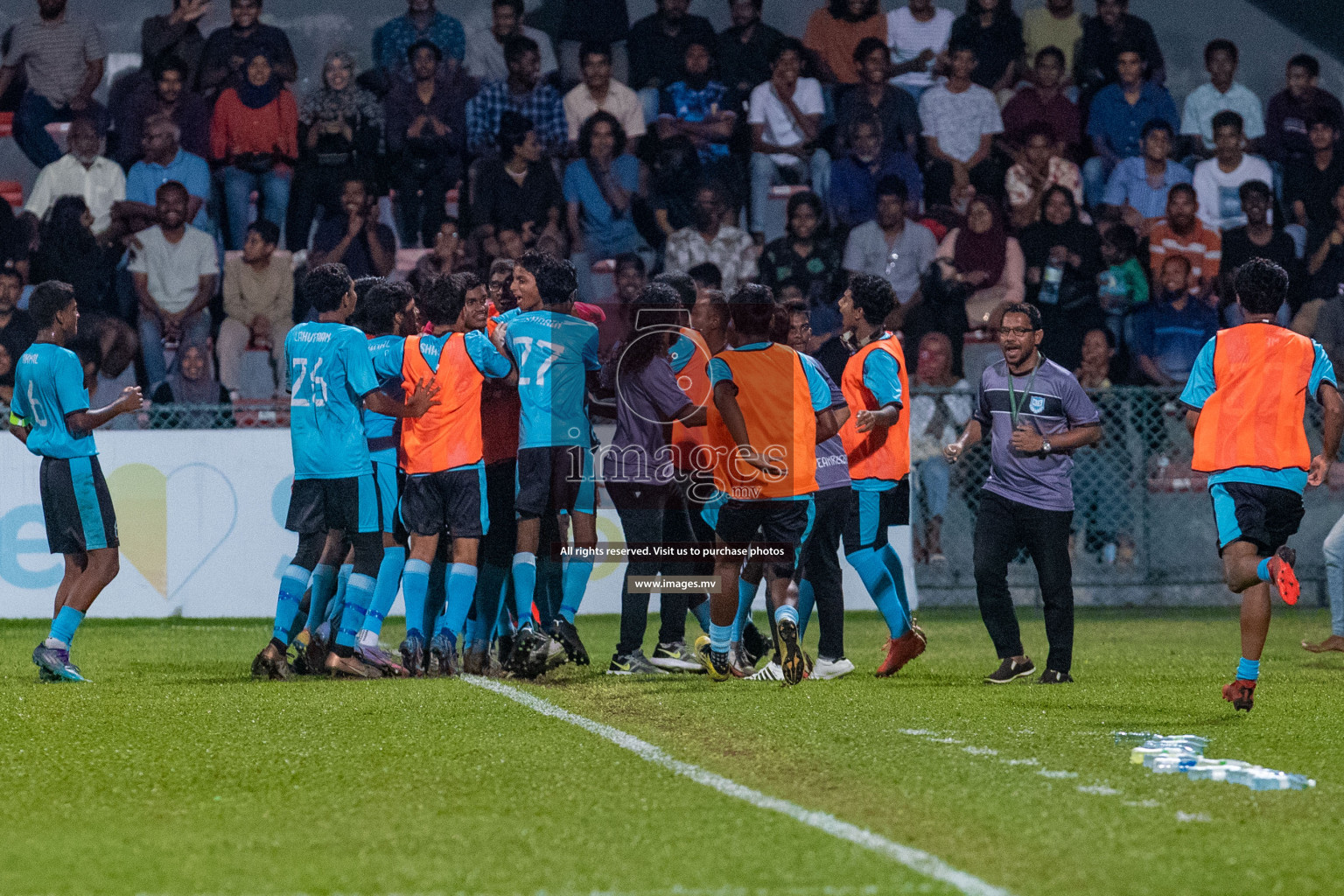 Final of U17 Inter School Football Tournament of Kalaafaanu School vs Rehendhi School held in Male', Maldives on 10 Feb 2022 Photos: Nausham Waheed / images.mv