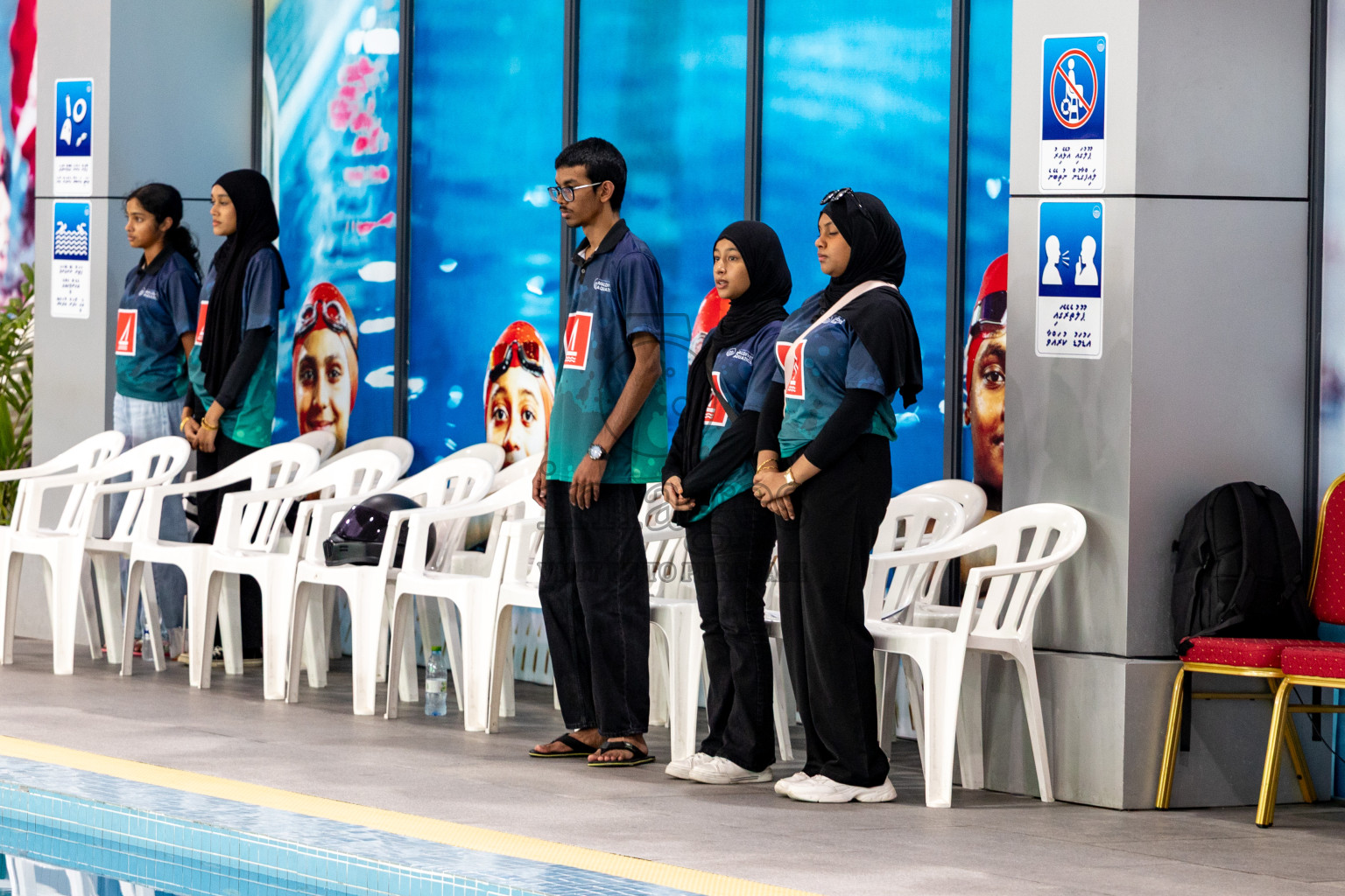 Closing Ceremony of BML 21st Interschool Swimming Competition 2025 .was held in Hulhumale' Swimming Pool, Hulhumale', Maldives on Saturday, 18th October 2025. 
Photos: Hassan Simah / images.mv