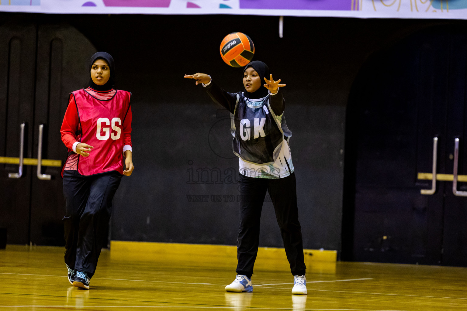 Day 9 of 25th Inter-School Netball Tournament was held in Social Center at Male', Maldives on Monday, 19th August 2024. Photos: Nausham Waheed / images.mv