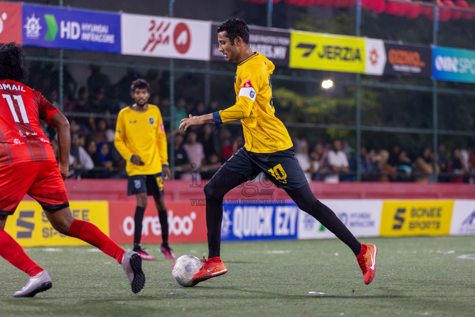 N Velidhoo vs N Maafaru in Day 18 of Golden Futsal Challenge 2024 was held on Thursday, 1st February 2024, in Hulhumale', Maldives Photos: Mohamed Mahfooz Moosa, / images.mv