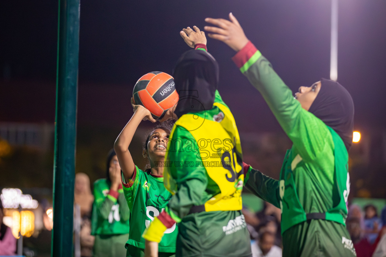 Day 4 of Milo Ramadan Half Court Netball Challenge on 24th March 2024, held in Central Park, Hulhumale, Male', Maldives