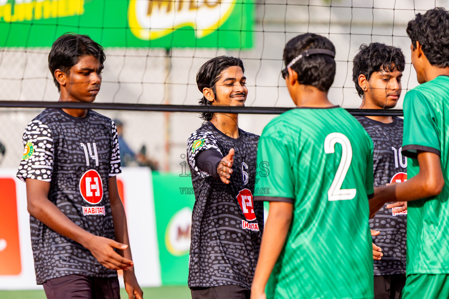 Sports Club Dhirun vs Goodies Sports Club in Milo National Junior Volleyball Championship 2025 Day 3 was held on Monday, 24th November 2025 at Ekuveni Turf Court Male', Maldives. Photos: Nausham Waheed / images.mv