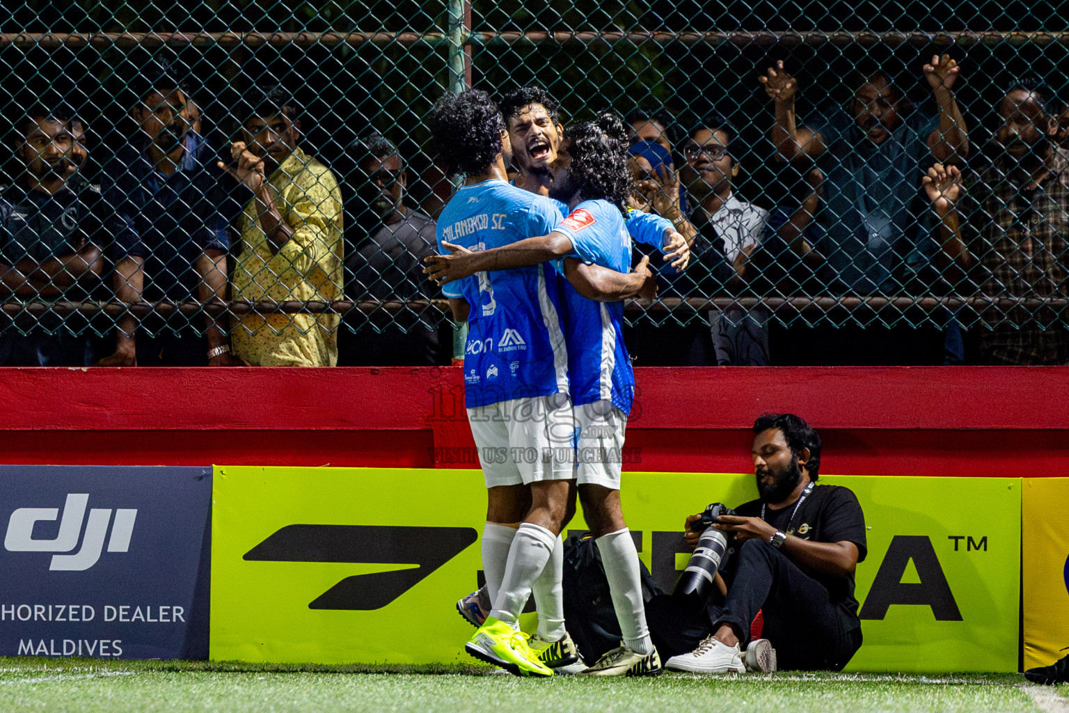 Sh Kanditheemu vs Sh Milandhoo in Day 11 of Golden Futsal Challenge 2025 was held on Wednesday, 15th January 2025, in Hulhumale', Maldives Photos: Nausham Waheed / images.mv